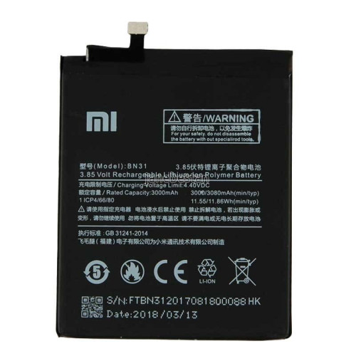 باتری ی شیائومی مدل Xiaomi Mi 5x کد فنی BN31